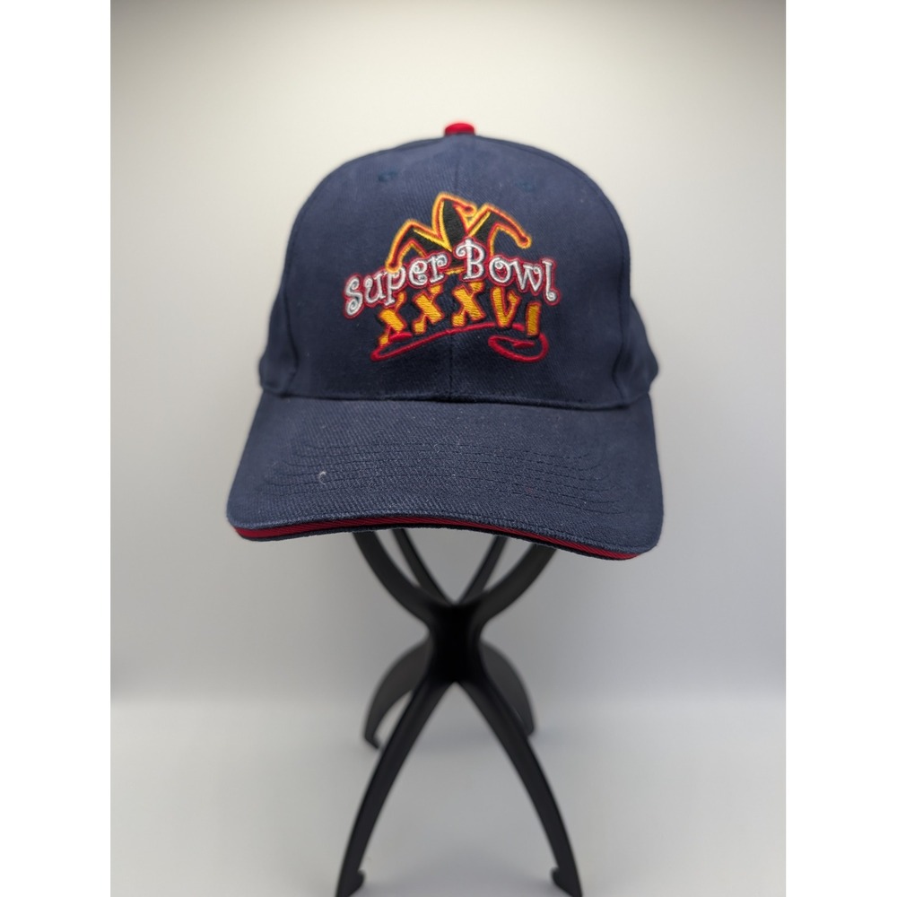 NFL Super Bowl XXXVI New Orleans Youth Hat Navy Blue Adjustable Cap NWT
